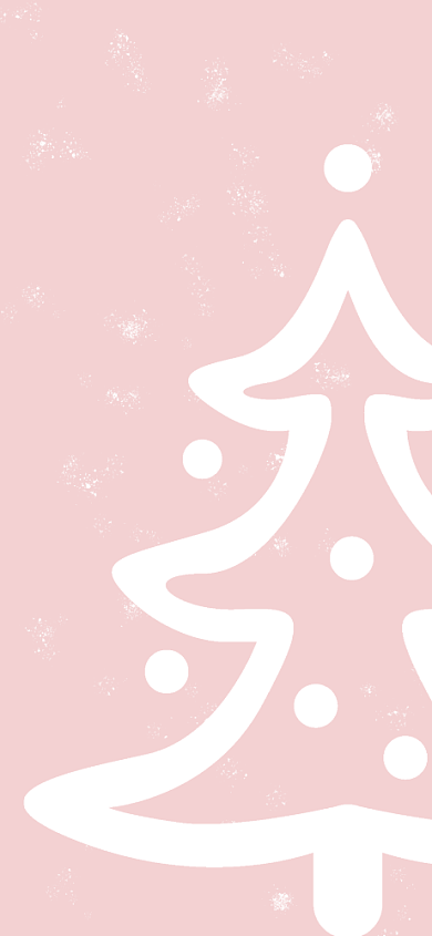 圣诞树创意粉色手机壁纸背景
