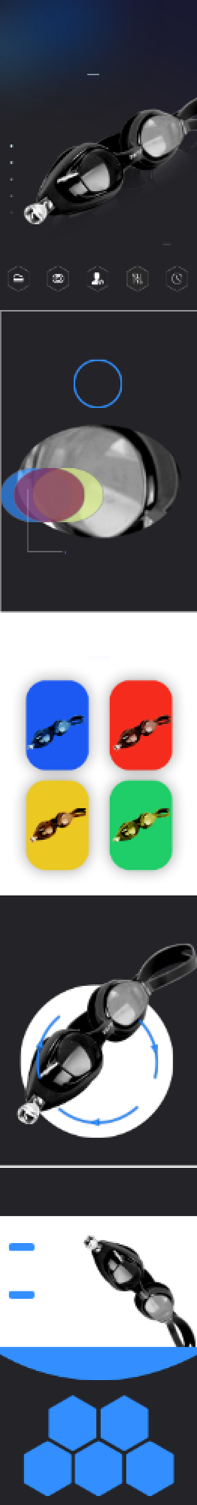 泳镜潜水镜户外运动详情页背景