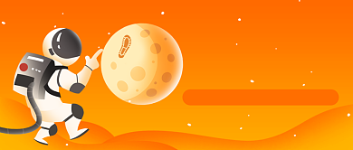 人类月球日插画公众号首图背景