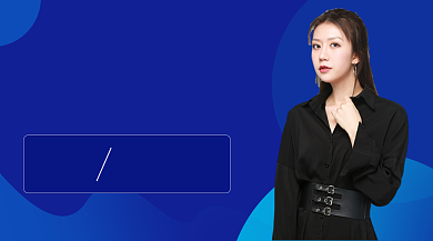 蓝色简约思维导图课程封面背景