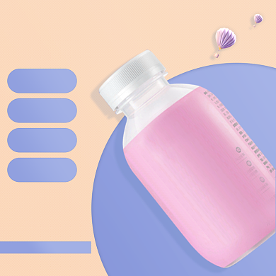 代餐奶昔功能介绍简约主图背景