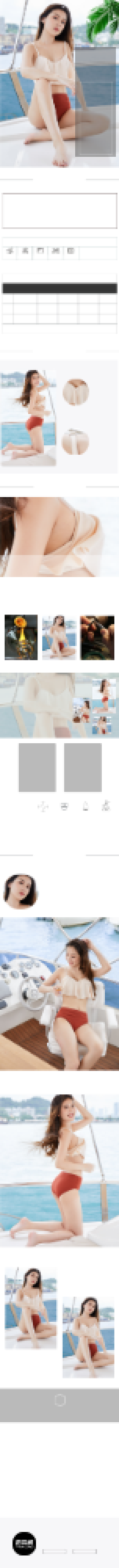 夏季新款泳衣女比基尼电商淘宝详情页背景