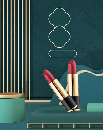 精致妆容全场满减五折海报背景