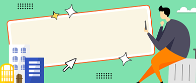租房注意事项绿色卡通公众号首图背景