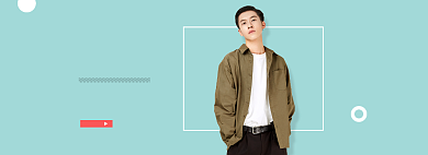 淘宝秋季冬季新品休闲男装外套上新banner背景