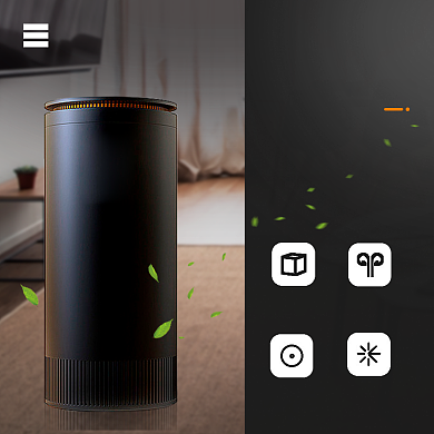 科技风数码空气净化器清新器背景