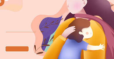 感恩节棉服时尚手绘促销海报上新背景