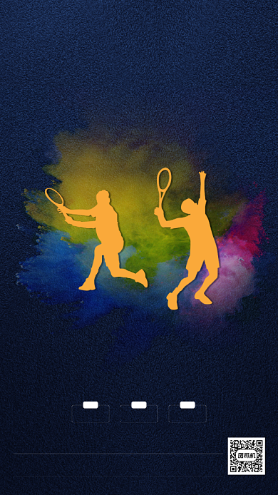 网球比赛宣传海报背景