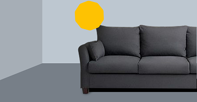 简约布艺沙发现代北欧海报促销背景