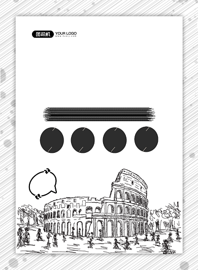 素描培训黑白简约手绘招生宣传印刷海报背景