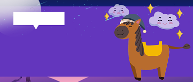 蓝色梦幻卡通知识科普公众号首图背景