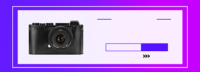 双11狂欢节单反数码相机banner背景