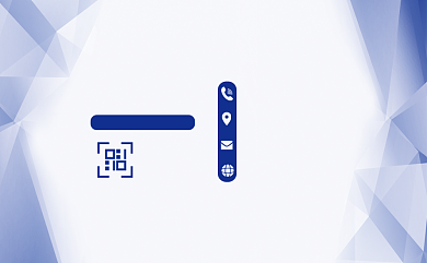 蓝色互联网科技公司名片背景