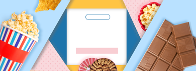 造物节零食淘宝电商banner图背景