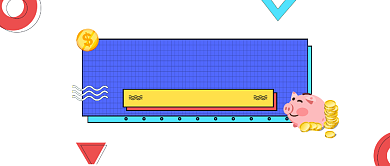 投资财商学堂商务大气公众号logo背景