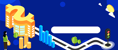 金融理财股市行情手绘卡通公众号首图背景