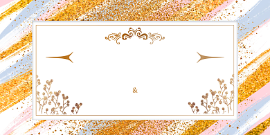 婚庆签到处鎏金简约展板背景