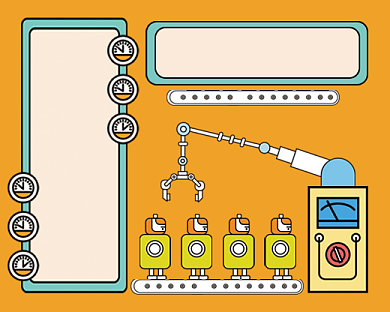 招聘指南手绘卡通公众号小程序封面背景