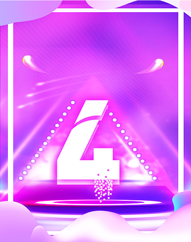 紫红色炫彩促销双11大促倒计时背景