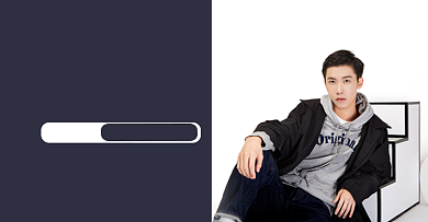 嗨购双12电商男装活动海报背景