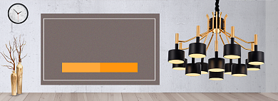 欧式家用灯具促销电商banner背景