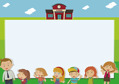 卡通可爱幼儿园荣誉证书背景