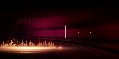 企业年会紫色大气赢战2021展板背景