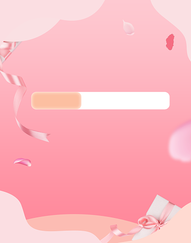 粉色浪漫感恩节美妆护肤活动海报背景