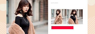 冬季女装上新促销海报背景