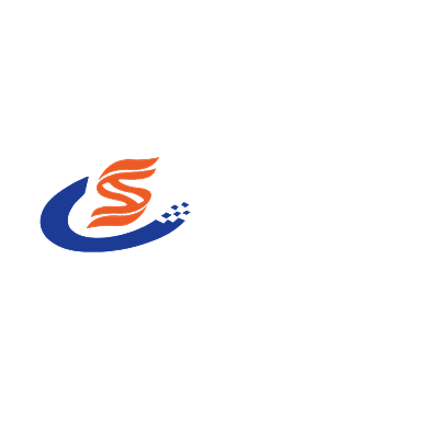 蓝色扁平几何网络科技logo设计背景