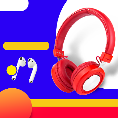 3C数码耳机主图直通车背景