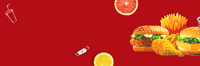 外卖电商平台汉堡快餐背景