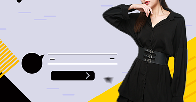 女装上新淘宝电商横版海报图背景