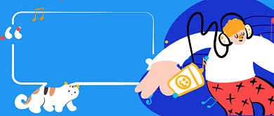 音乐榜单手绘卡通公众号首图背景