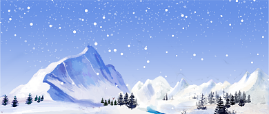 暴雪橙色预警蓝色大气公众号首图背景