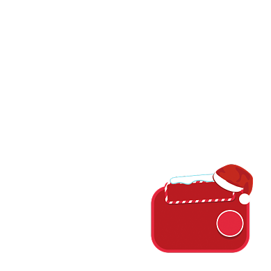 红色圣诞礼遇季优惠券标签背景