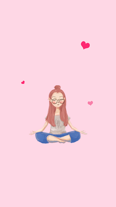 佛系青年手机壁纸背景