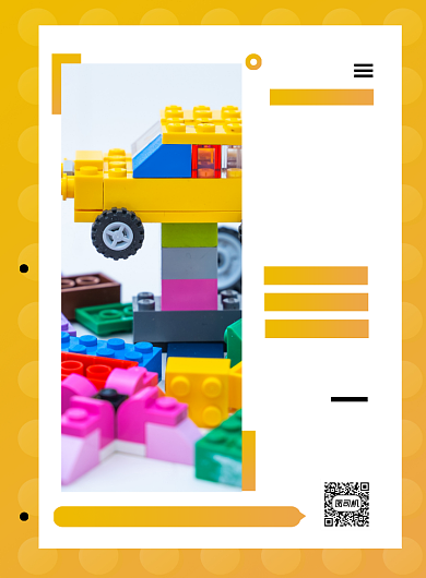 儿童益智玩具卡通简约促销印刷海报背景