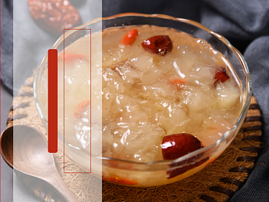 冰糖银耳羹甜品粥美团主图模板背景