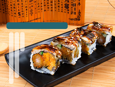 寿司小吃食品美团主图模板背景