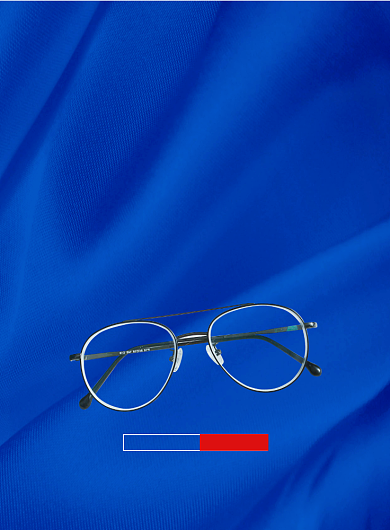 蓝色大气时尚简约近视眼镜促销宣传海报背景