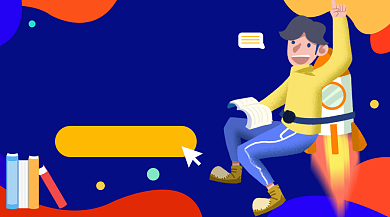 培训班大放价插画广告banner背景