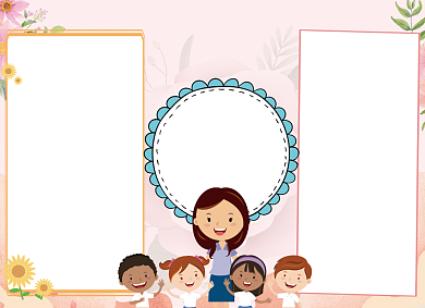 大气粉色不忘师恩教师节小报背景