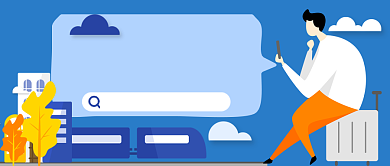 返程车票手绘卡通公众号首图背景