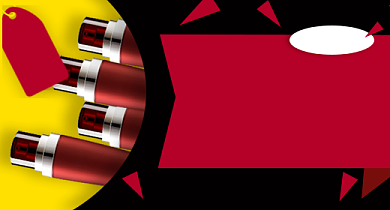 黑五嗨购节化妆品红黑促销钻展背景