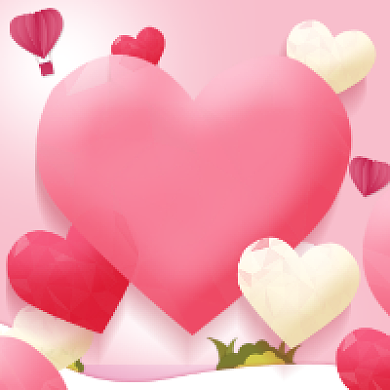 七夕情人节粉色清新公众号次图背景