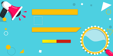 秋季手绘卡通简约上新促销宣传展板背景