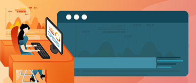 商业数据分析手绘卡通公众号首图背景