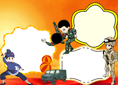 手绘八一建军节小报手抄报背景