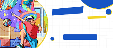 VR全新智能体验公众号配图背景